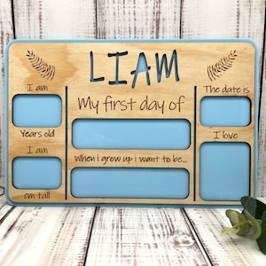 First/last day at School Board - Personalised First day at School Board - Kindy First Day Board - Last Day at school kindy board