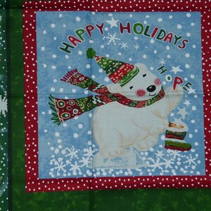 Christmas patchwork cushion image 4