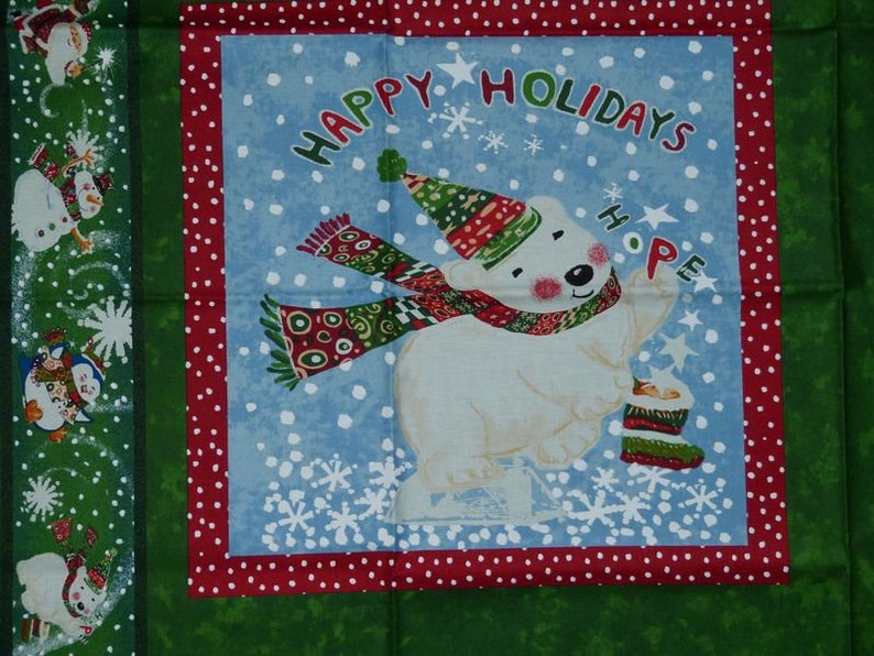 Christmas patchwork cushion image 4