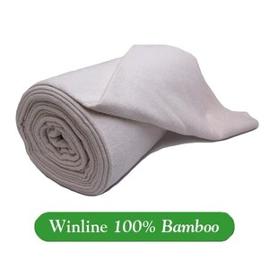 Può includere: Un rotolo di tessuto bianco Winline 100% bambù. Il tessuto è morbido e liscio, ed è perfetto per una varietà di progetti di artigianato.