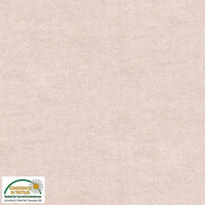 Könnte beinhalten: Ein hellbeiger Stoff mit einer dezenten Textur. Der Stoff ist glatt und weich im Griff.