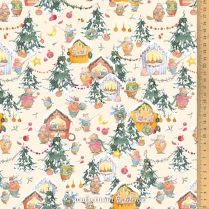 Cotton fabric Christmas market acufactum