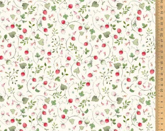 Cotton fabric Strawberry Field acufactum