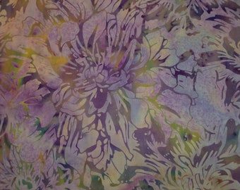 Tkanina patchworkowa w kolorze fioletowym, pastelowym, kwiatowym