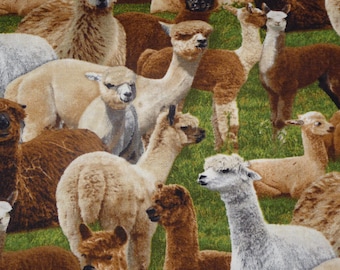 Patchwork fabric alpacas