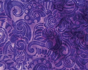 Patchworkstoff Batik lila gemustert