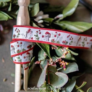 Gnome aux fraises en ruban