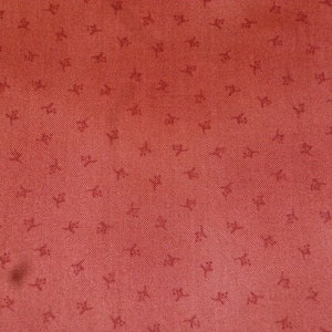 Patchwork fabric red patterned