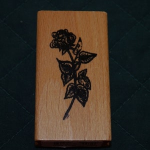 Stempel schwarze Rose Bild 1