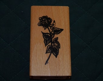 Stempel schwarze Rose