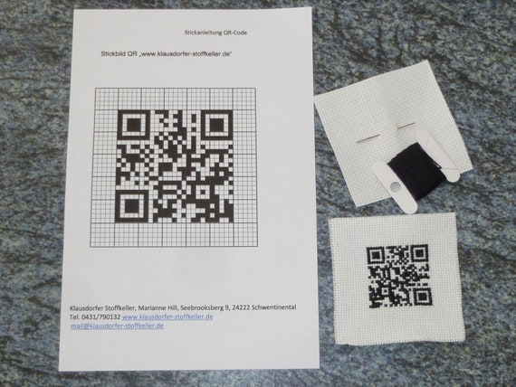 Stickpackung QRCode Sprüche für Glückwünsche Etsy