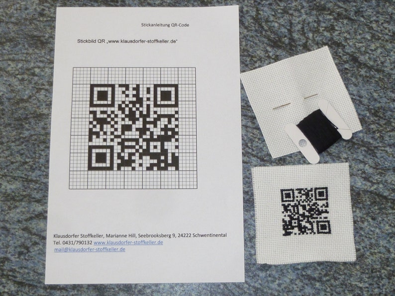 Stickpackung QR-Code Sprüche für Glückwünsche Bild 1