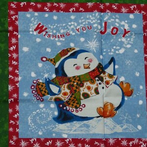 Christmas patchwork cushion image 2