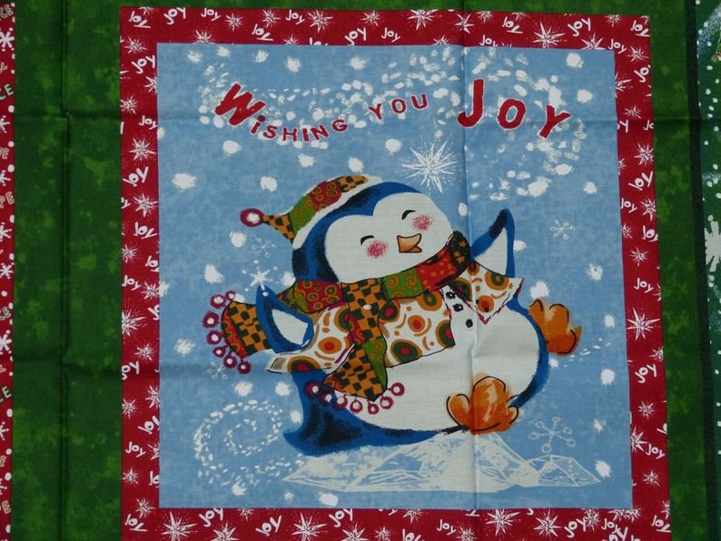 Christmas patchwork cushion image 2