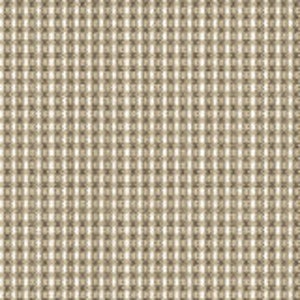 Può includere: Un tessuto gingham beige e marrone con una texture sottile. Il tessuto ha un motivo tessuto con piccoli quadrati.