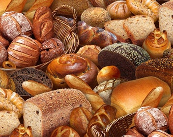 Patchwork fabric breads and rolls