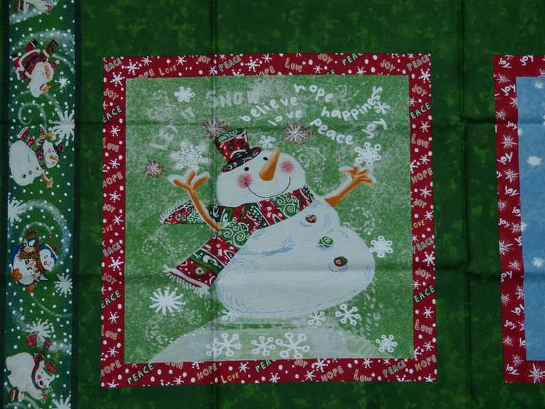 Christmas patchwork cushion image 3