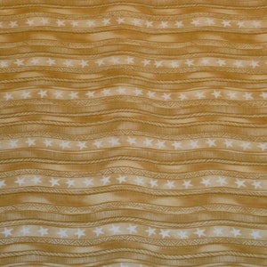 Tessuto patchwork a righe ondulate beige