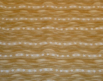 Patchworkstoff beige gewellte Streifen