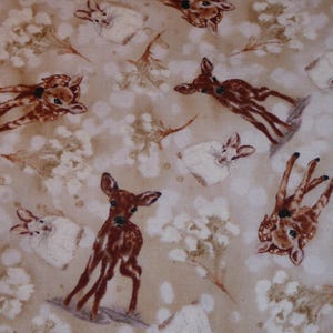 Patchwork fabric deer