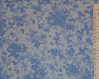 Patchworkstoff light blue, blue polka Dots