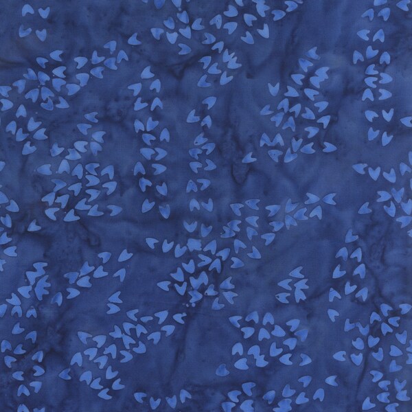 Patchworkstoff Batik dunkelblau mit Pfeilen