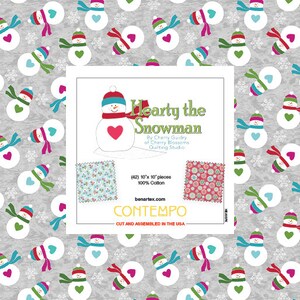 42 Squares 10&quot; x 10&quot; A Hearty the Snowman