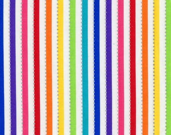 Patchwork fabric, colorful, white, multicolored, striped