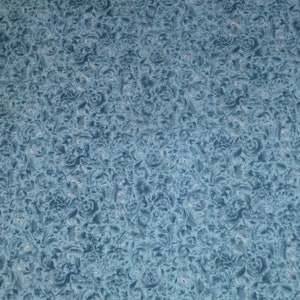 Patchwork fabric turquoise patterned