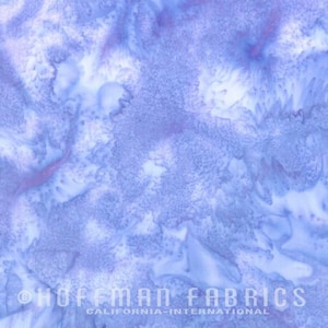 May include: Abstract blue and white batik fabric with a marbled pattern. The fabric has a soft, flowing texture and a subtle sheen.