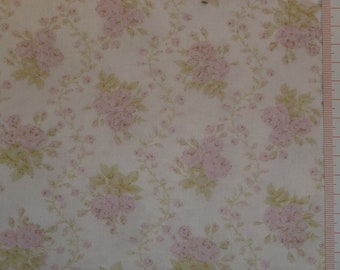 Patchwork fabric pale pink florets