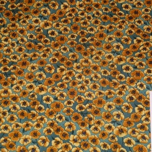 Patchwork fabric autumnal scattered flowers