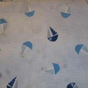 Patchwork fabric sailboats
