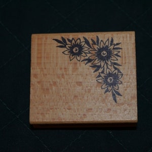 Stamp Flower Vine Eckmotiv