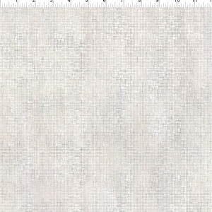 Può includere: Un tessuto bianco con un sottile motivo intrecciato di colore marrone chiaro. Il tessuto ha una superficie leggermente strutturata.