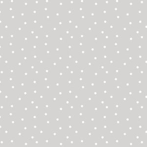 Cotton fabric light gray white dots acufactum