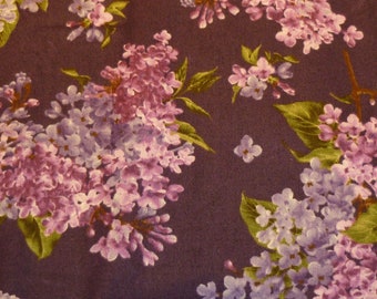 Tkanina patchworkowa liliowa duża na fioletowo