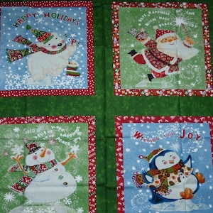 Christmas patchwork cushion image 1