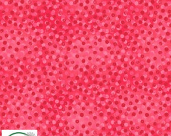 Patchwork fabric red spotted