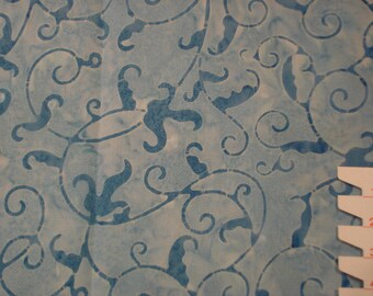 Patchworkstoff Batik hellblau
