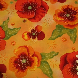 Patchwork fabric nasturtium