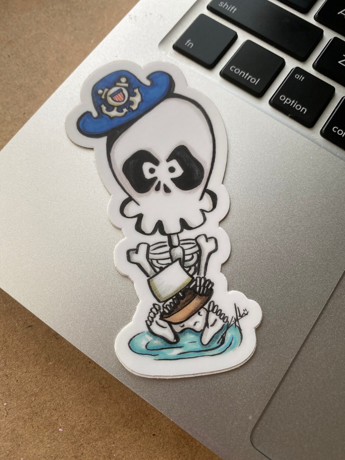 US Military Coast Guard Puddle Pirate Veteran Skullzy Vinyl Etsy