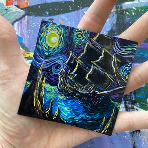 Starrrry Night, Pirate Ship, Pirates, Mashup Art, Starry Night, Ghost Ship