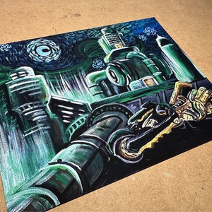 Starry Mako, Motorcycle, Final Fantasy, Seven, Fenrir, Cloud, Reactor, Parody Art, Mashup Art, Fine Art