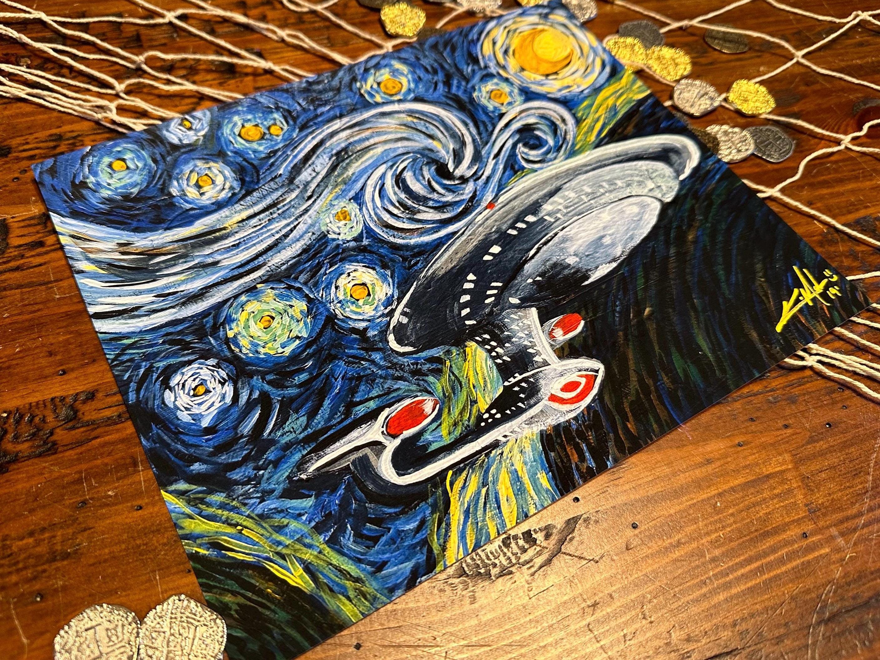 アート・デザイン・音楽 Van Gogh tekenaar: de meesterwerken Van Gogh inspired moonlight dance painting