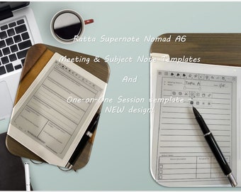 Supernote Nomad A6 Meeting Note and One-on-One session templates- My 2 favorite workplace templates!!!!