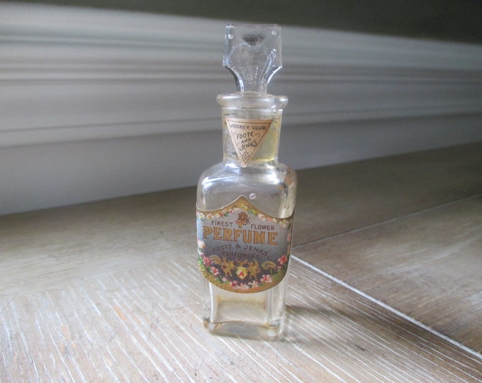 Antique Foote & Jenks Perfume Bottle Jockey Club Etsy