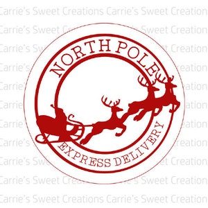 North Pole Express Delivery Printable Tags- Cookie Tags- Christmas Party Tags- Digital Download