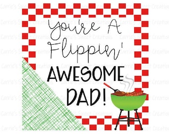 You're a Flippin' Awesome Dad Father's Day Cookie - Etsy
