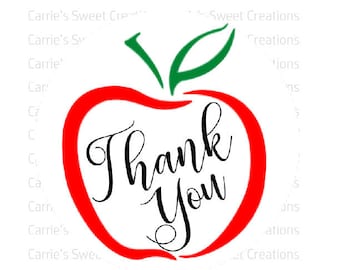 Thank You Printable Tags- Teacher Gift Tags- Cookie Tags